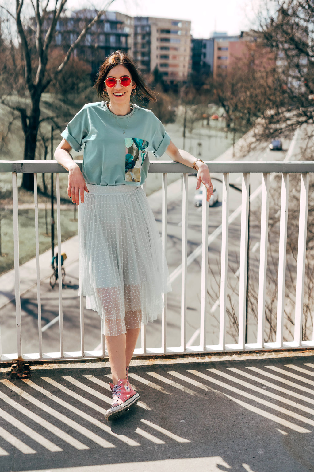 Randomized Baby-Blue Oversize Tshirt