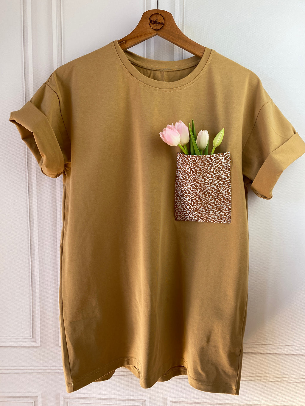 Randomized Beige-Brown Oversize TShirt