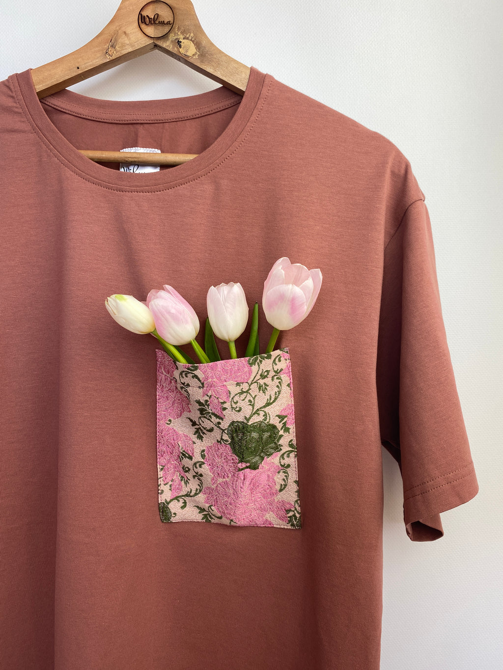 Randomized Beige-Rose Oversize TShirt