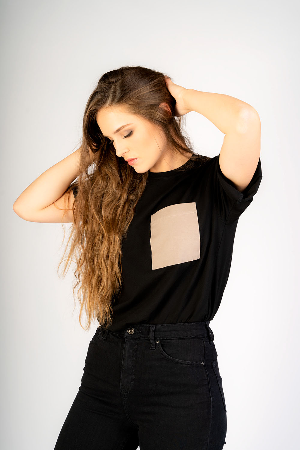 Randomized Black Oversize TShirt