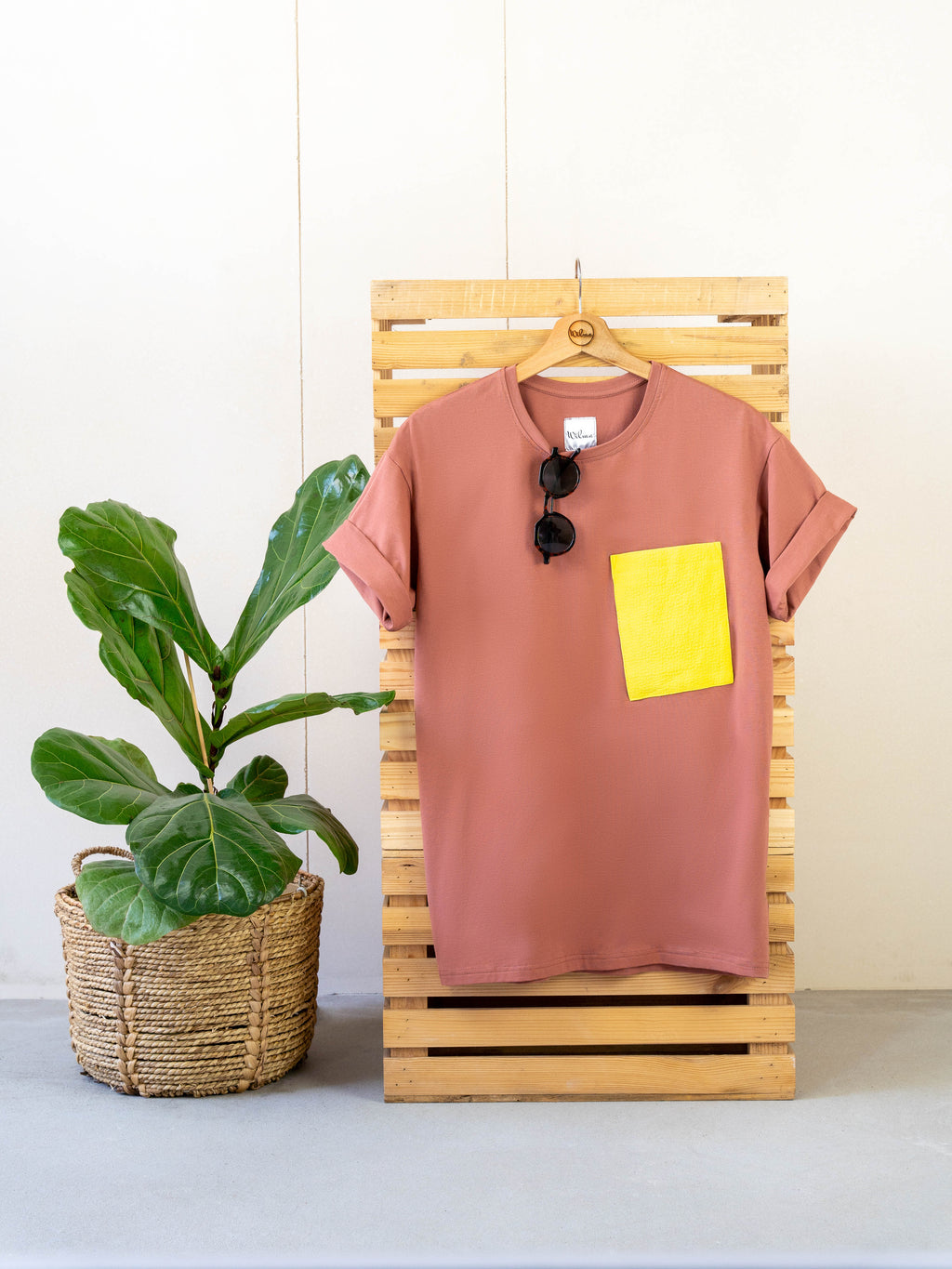Randomized Beige-Rose Oversize TShirt