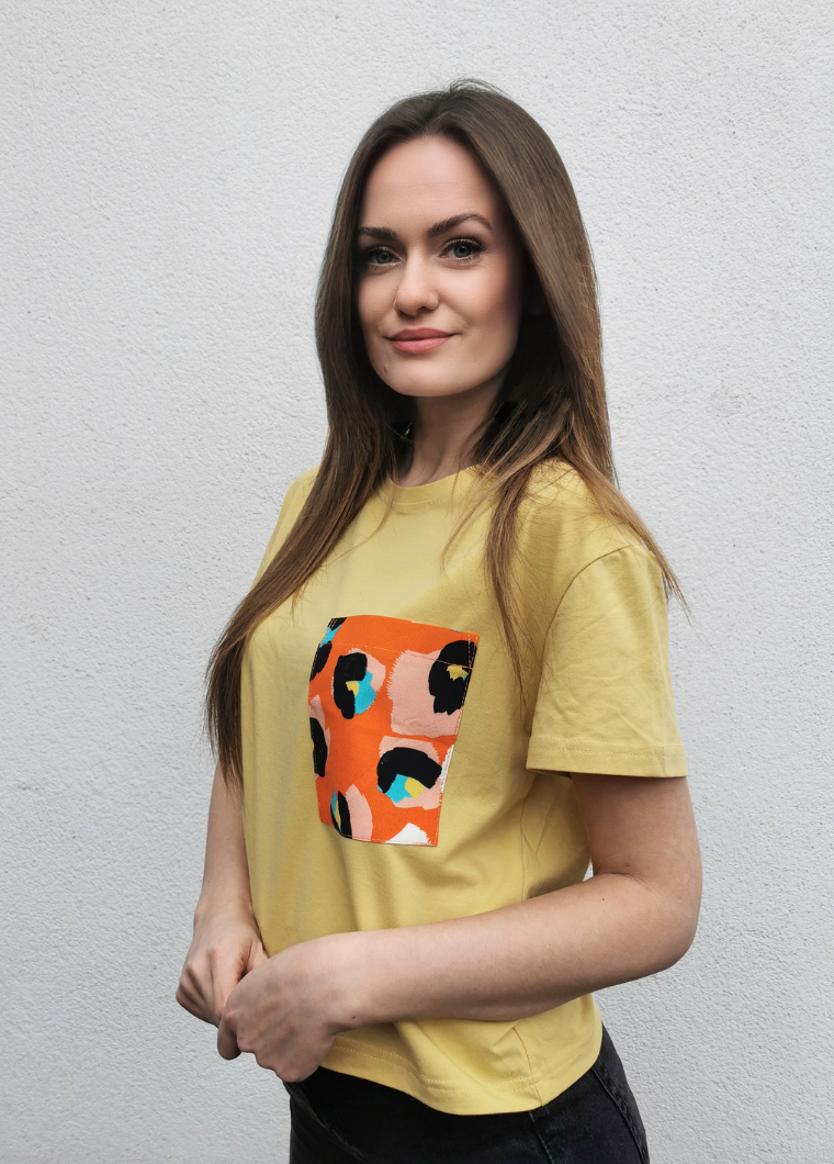 Randomized Mustard Oversize TShirt