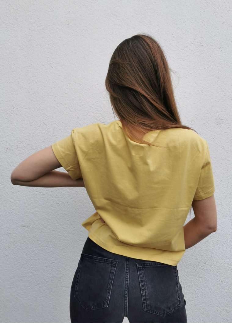 Randomized Mustard Oversize TShirt