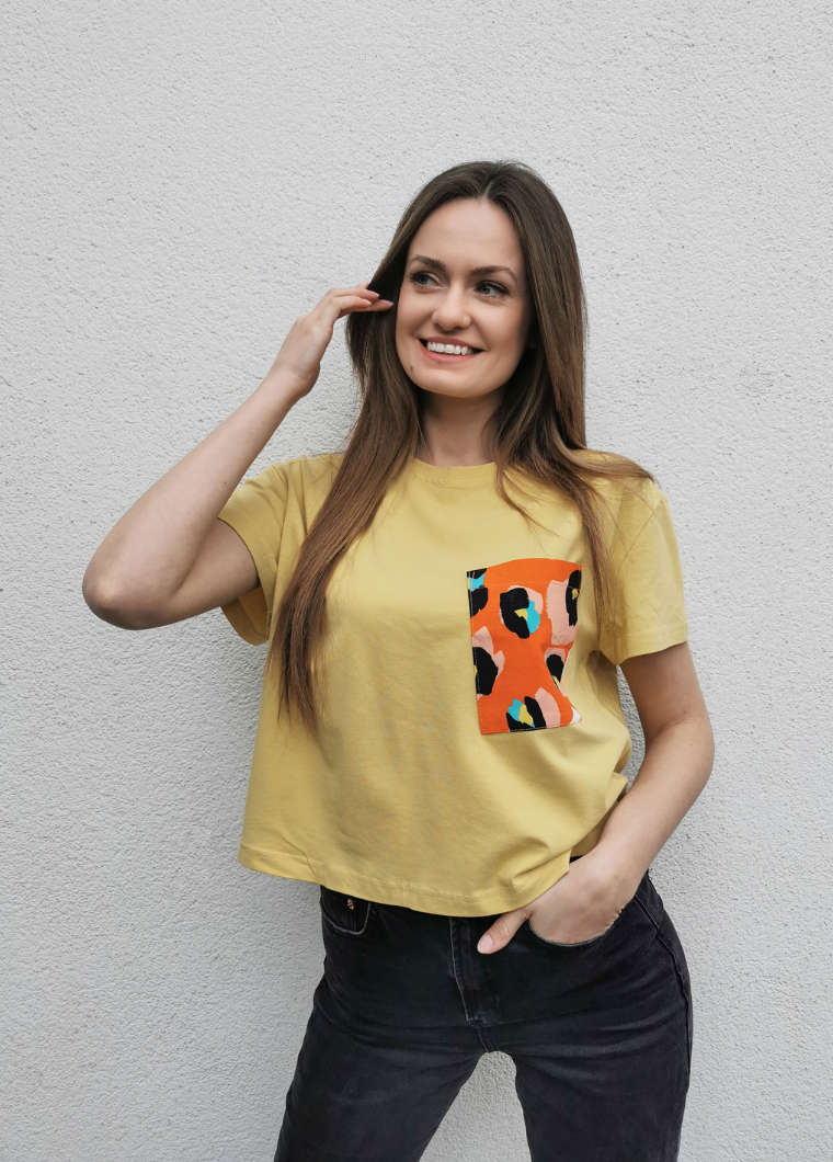 Randomized Mustard Oversize TShirt